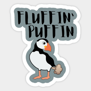 Fluffin' Puffin Sticker